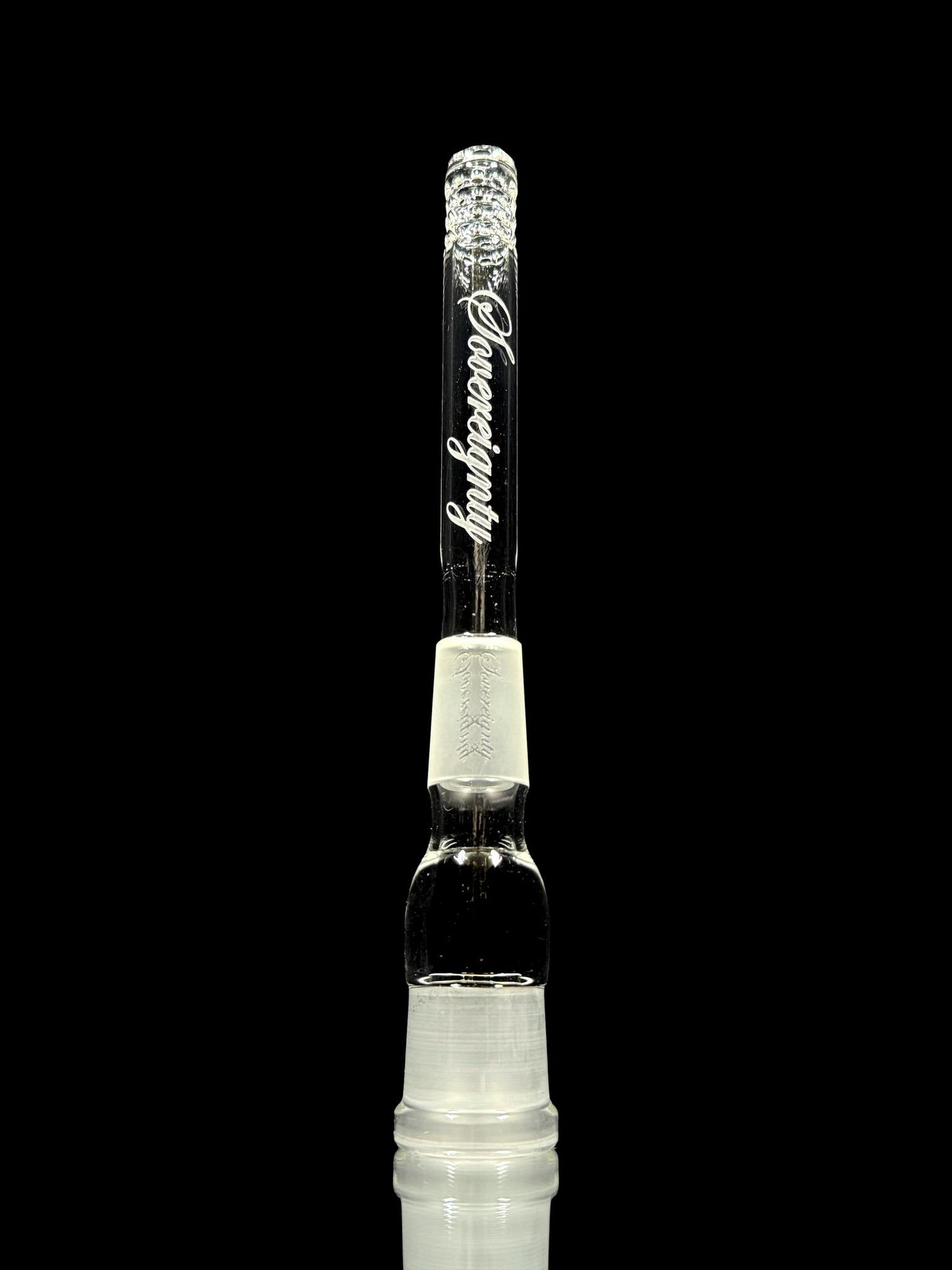 Sovereignty Glass Downstem Clear 360 Gridded 4”