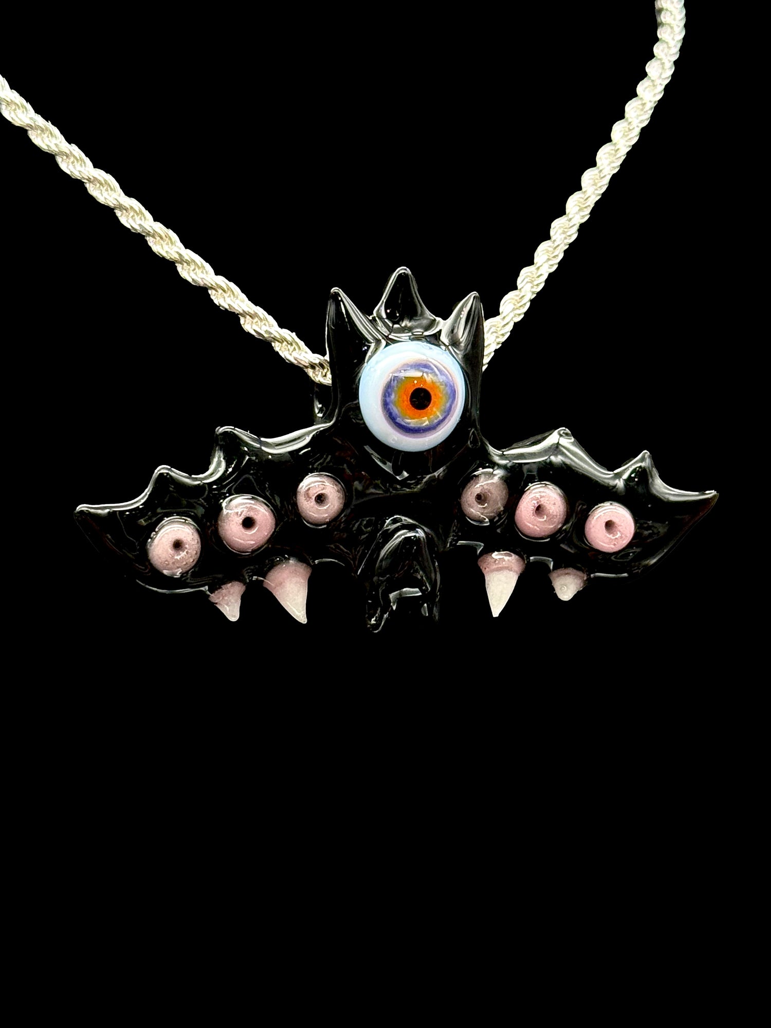 Salt Glass Bat Pendant