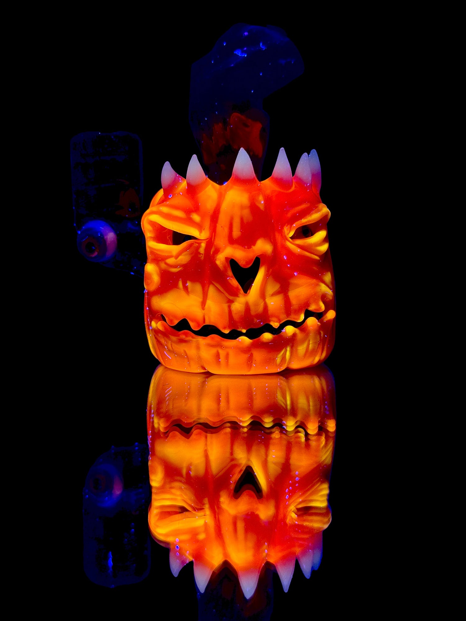 Salt Glass Pumpkin Pendant Rig